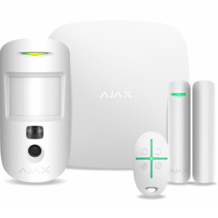 StarterKit Cam white EU комплект охоронної сигналізації AJAX