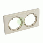 Двухпостовая рамка Legrand Celiane (069082) IP44 (слоновая кость)