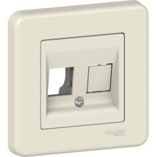 Накладка Schneider Electric Leona RJ45 2 мод. крем