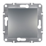 Вимикач Schneider Electric Asfora Plus 1-клавішний 2П сталь