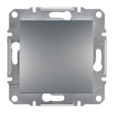 Выключатель Schneider Electric Asfora Plus 1-клавишный 2П сталь