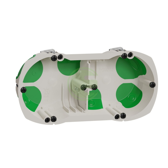 Коробка Schneider Electric 2-я установча д/суцільних стін Multifix Air 67x40