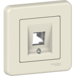 Накладка Schneider Electric Leona RJ45 1 мод. крем
