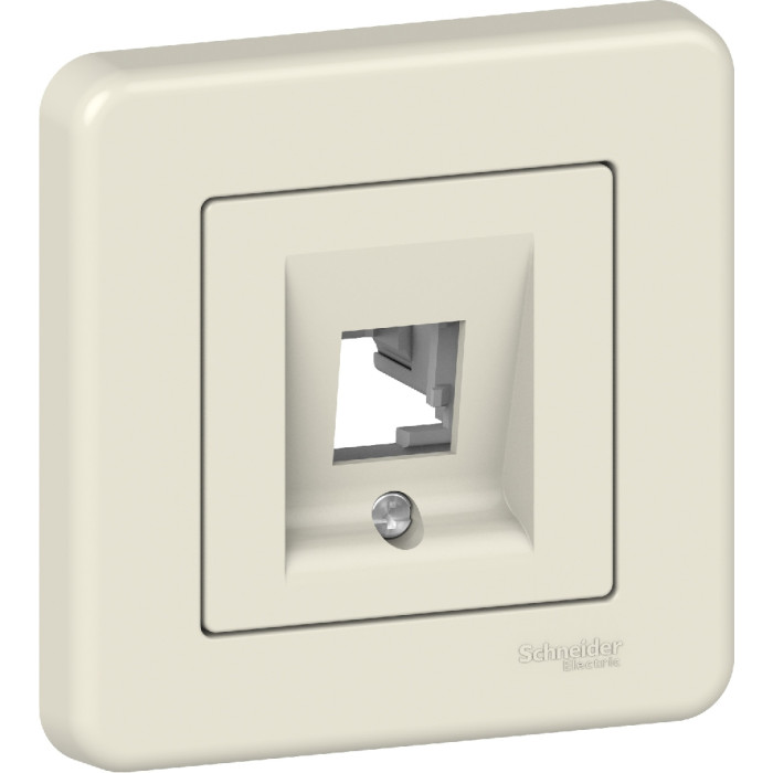 Накладка Schneider Electric Leona RJ45 1 мод. крем