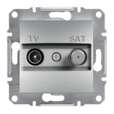 Розетка Schneider Electric Asfora Plus TV-SAT проходная (8 дБ) алюминий