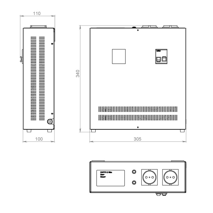 Стабилизатор напряжения однофазный Volter-2пт Slim (VLR-242)