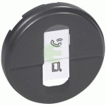ЛП розетки Legrand Celiane 1xRJ45 графіт