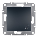 Кнопка Schneider Electric Asfora Plus «дзвінок» антрацит