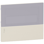 Передня панель Schneider Electric Mini Pragma вбудову. щита бежев. з димч. двер. 6 модулів