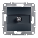 Розетка Schneider Electric Asfora Plus SAT прохідна антрацит