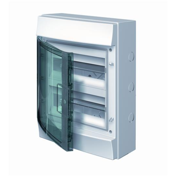 Щит ABB Mistral65 750 24 модуля IP65 прозорі двері навісний (1SL1214A00)