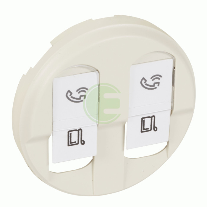 ЛП розетки Legrand Celiane 2xRJ45 cat 6 UTP / FTP / SFTP слонова кістка