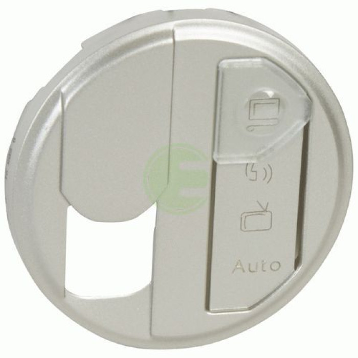 Накладка RJ-45 розетки Legrand Celiane (068591) STP cat6 для оптимизированной сети (с этикеткой) (титан)