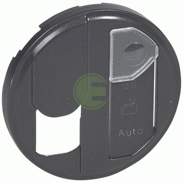 Накладка RJ-45 розетки Legrand Celiane (067990) STP cat6 для оптимизированной сети (с этикеткой) (графит)