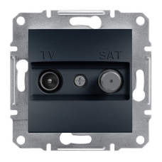 Розетка Schneider Electric Asfora Plus TV-SAT концевая (1 дБ) антрацит