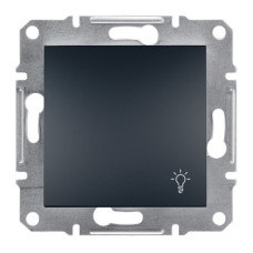 Кнопка Schneider Electric Asfora Plus «свет» антрацит
