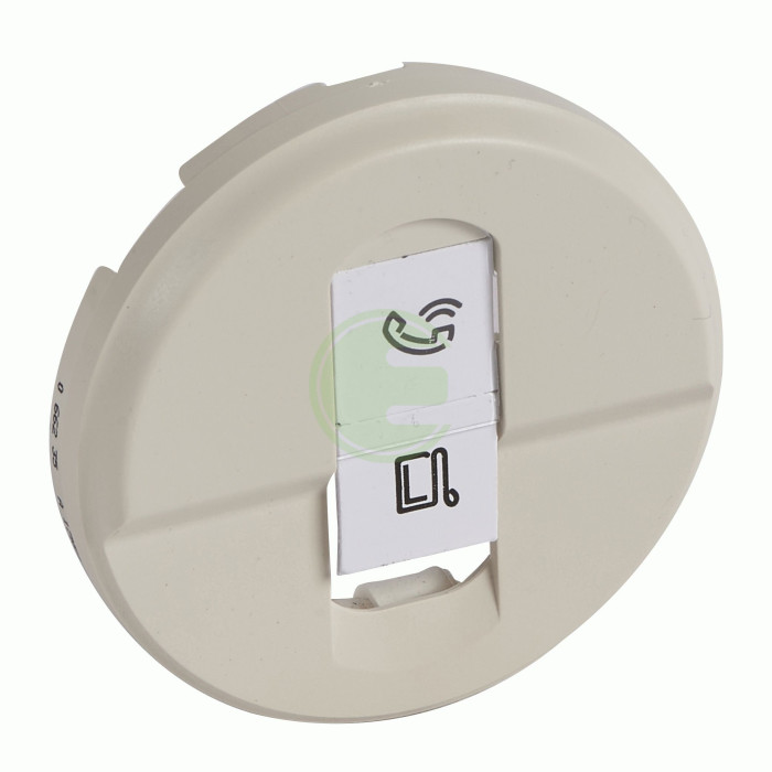 Панель розетки 1xRJ45 кат.6 (для UTP/FTP/SFTP) Legrand Celiane слоновая кость