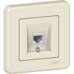 Розетка Schneider Electric Leona RJ45 cat 5e крем