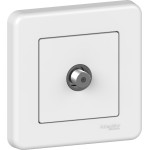 Розетка Schneider Electric Leona SAT кінцева білий