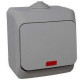 Вимикач Schneider Electric Cedar Plus 1-клавішний з підсвіткою IP44 16А сірий