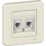 Розетка Schneider Electric Leona RJ11 крем