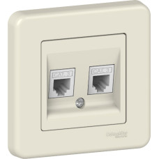 Розетка Schneider Electric Leona RJ11 крем