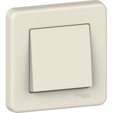 Вимикач Schneider Electric Leona 1-клавішний крем
