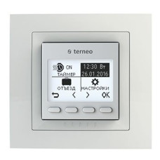 Терморегулятор Terneo PRO unic теплої підлоги програмований білий