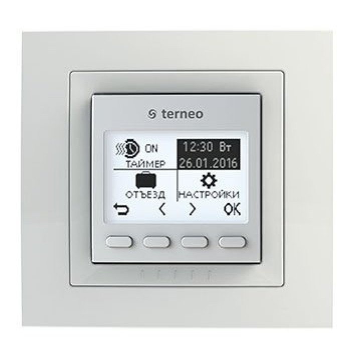 Терморегулятор Terneo PRO unic теплої підлоги програмований білий
