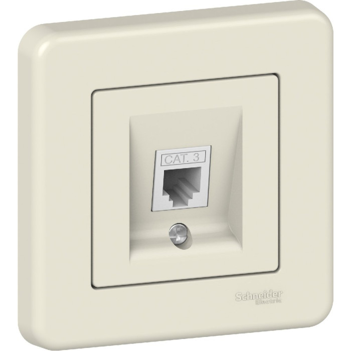 Розетка Schneider Electric Leona RJ11 крем