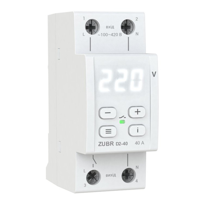 Реле контролю напруги DS Electronics ZUBR D2-50A з термозахистом (D2-50)