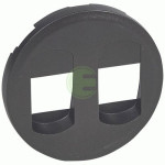 ЛП розетки Legrand Celiane 2xRJ46 графіт