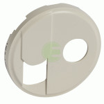 Накладка RJ-45 и TV розетки Legrand Celiane (066234) тип F (слоновая кость)