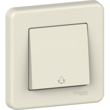 Кнопка Schneider Electric Leona «Дзвінок» крем