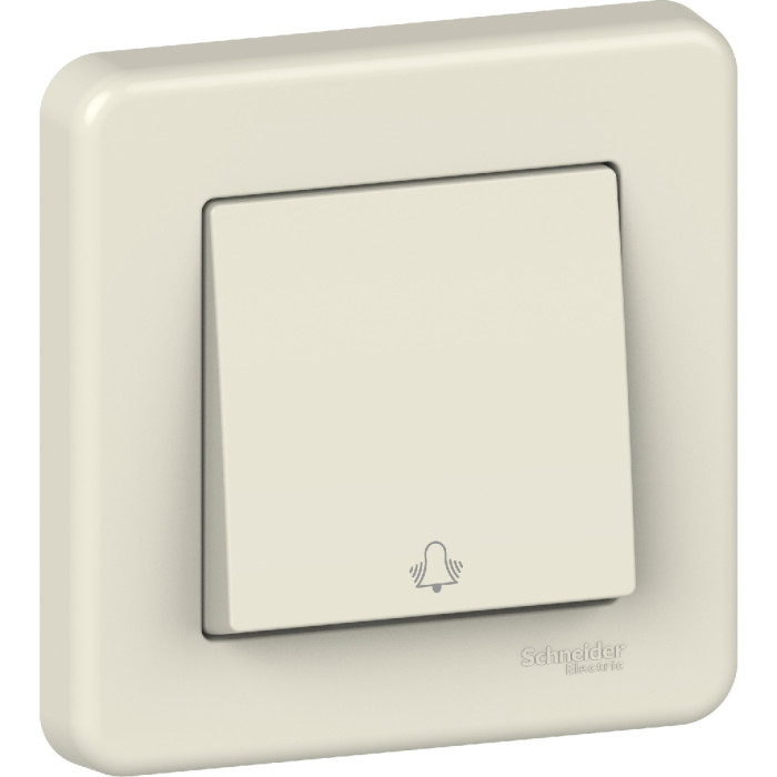 Кнопка Schneider Electric Leona «Дзвінок» крем