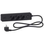 Удлинитель сетевой Schneider-Electric 3 розетки + 2 USB 1.5 м антрацит