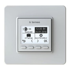 Терморегулятор Terneo PRO теплої підлоги програмований білий