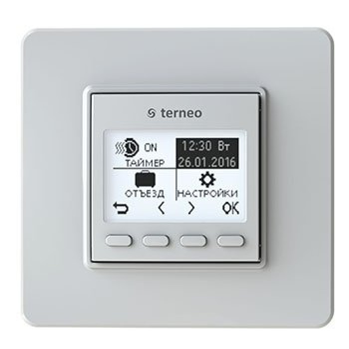 Терморегулятор Terneo PRO теплої підлоги програмований білий