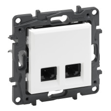 Розетка Legrand Niloe Step интернет 2XRJ45 CAT6 UTP белый