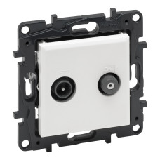 Розетка Legrand Niloe Step TV-SAT «звезда» белый