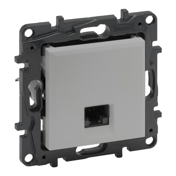 Розетка Legrand Niloe Step інтернет RJ45 CAT6 UTP алюміній