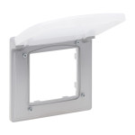 Рамка Legrand Niloe Step 1-постовая IP44 алюминий