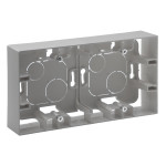 Коробка Legrand Niloe Step накладного монтажу 2-постова алюміній