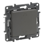 Выключатель Legrand Niloe Step жалюзи кнопочный 2-позиционный 6А 250 В сталь
