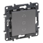 Вимикач Legrand Niloe Step жалюзі 3-позиційний 6А 250 В сталь