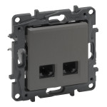 Розетка Legrand Niloe Step интернет 2XRJ45 CAT6 FTP сталь