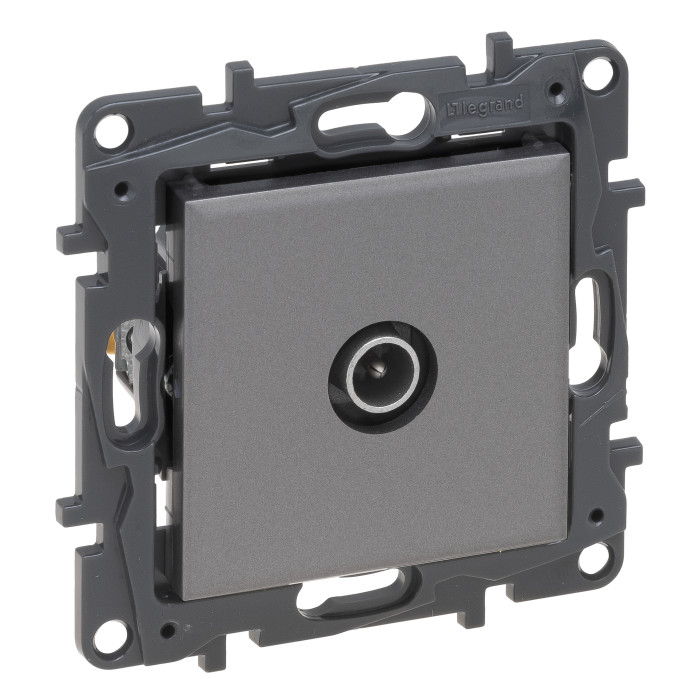TV розетка Legrand Niloe Step звезда сталь (863474)