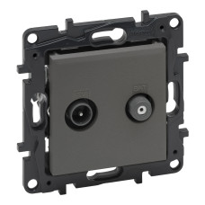 Розетка Legrand Niloe Step TV-SAT «звезда» сталь