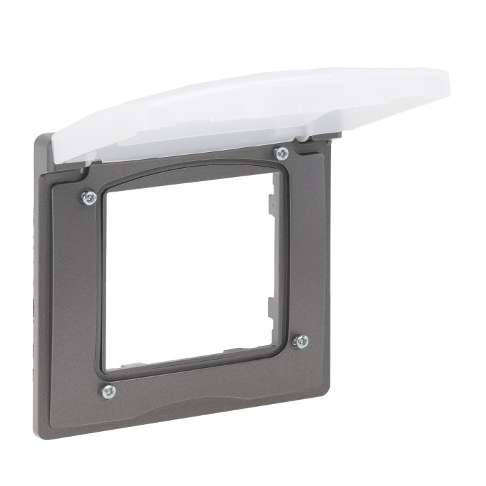 Рамка Legrand Niloe Step 1-постова IP44 сталь