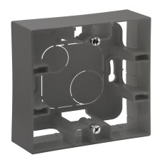 Коробка Legrand Niloe Step накладного монтажа 1-пост сталь